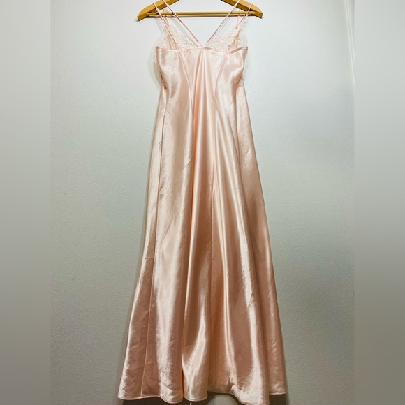 Vintage Victoria’s Secret Lace Slip Dress Light Pink Sexy Sleepwear Size S - Picture 6 of 10